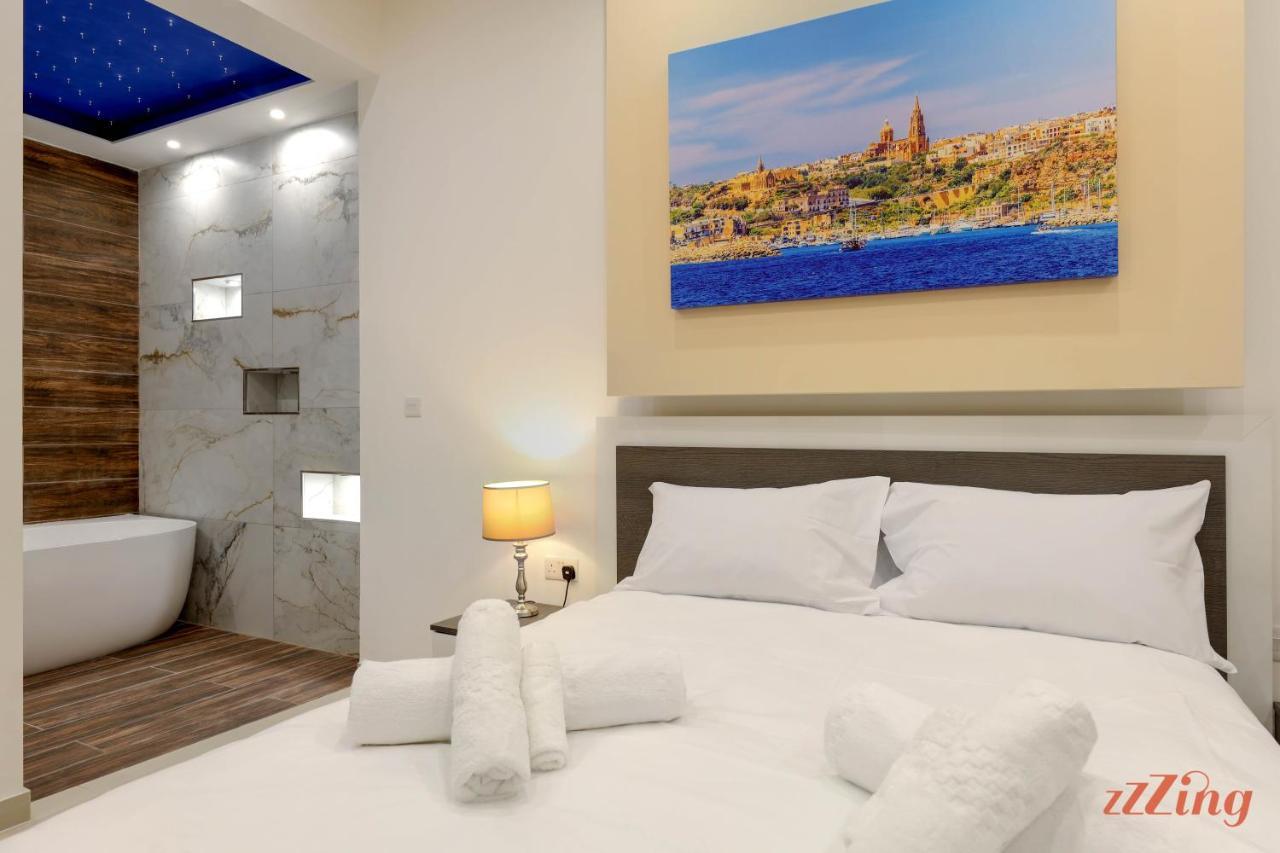 شقة Gem Beachfront With Amazing Bay And Sea Views Birżebbuġa
